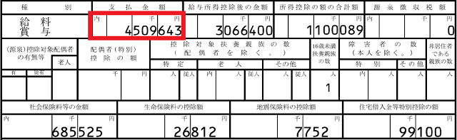 30歳時源泉徴収票
